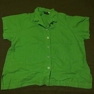 Big Bud Press green Button up